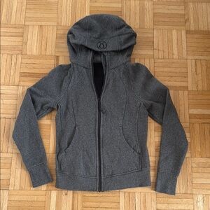 lululemon athletica Gray Zip-Up Hoodie Jacket